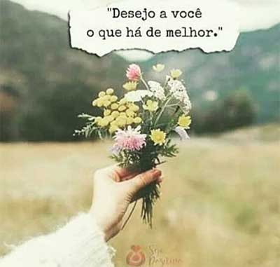 Desejo a você o que há de melhor - Status e Imagens